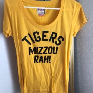 Yellow college t-shirt